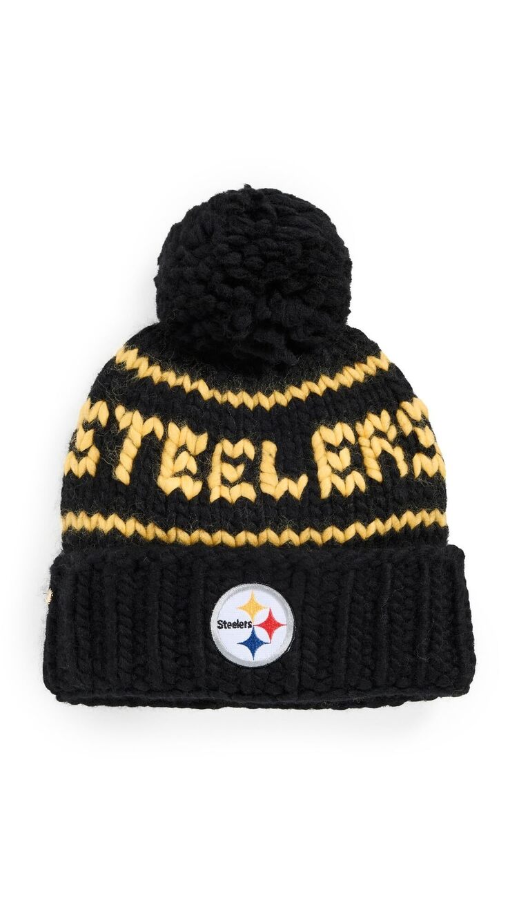 2819 Steelers Beanie, Black, One Size